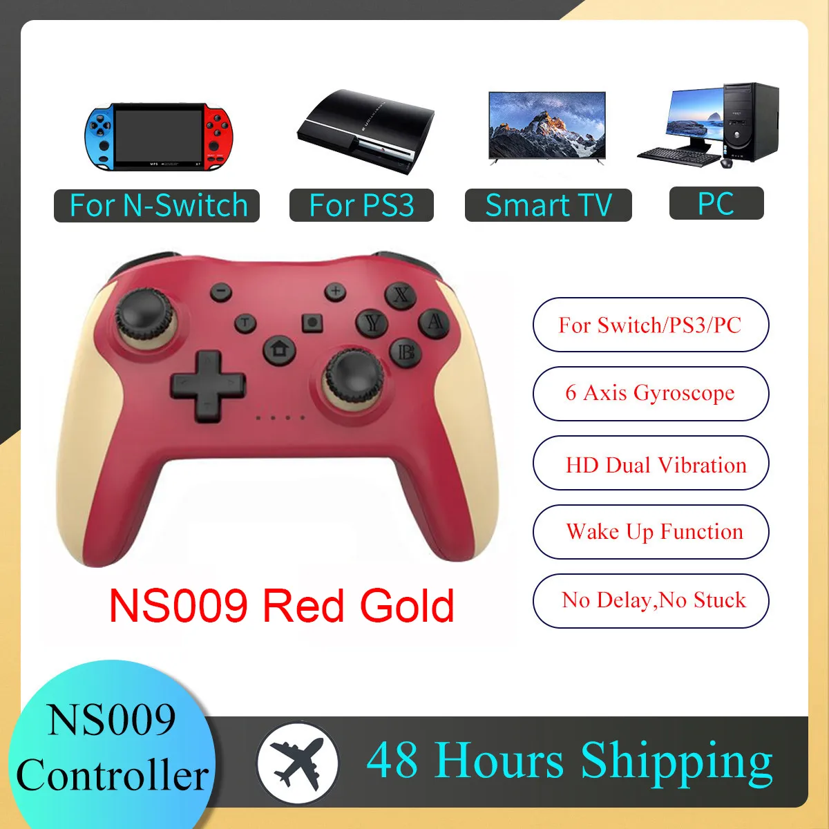 GAMINJA NS009 Bluetooth Game Controller Wireless Gamepad For