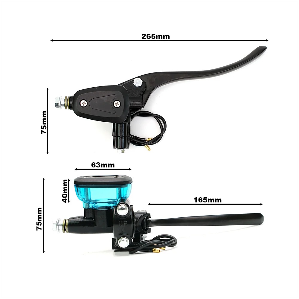 Motorcycle Hydraulic Clutch Brake Master Cylinder Lever Kit 12.7 piston Racing E-Bike Dirt Bike Sport Bike Scooter Motocross. 