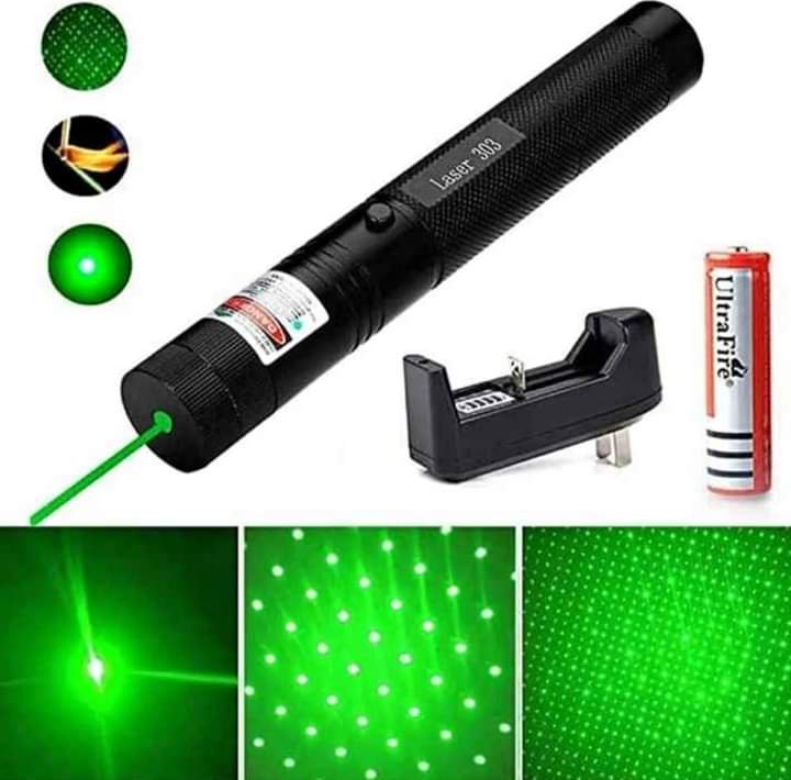 303 green and red rechargebale  lasar pointar pen with charger and kiy set. 