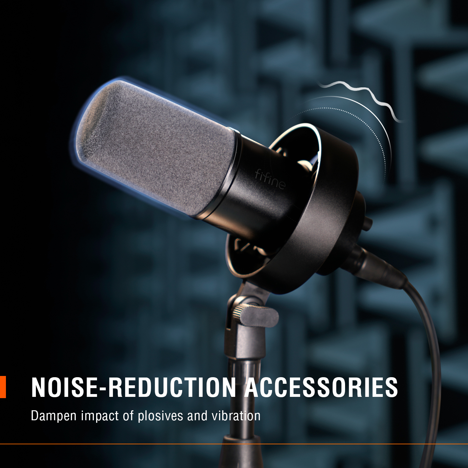 FIFINE USB/XLR Dynamic Microphone with Shock Mount,Touch-mute,Headphone Jack&Volume Control,for PC or Sound Card Recording -K688. 