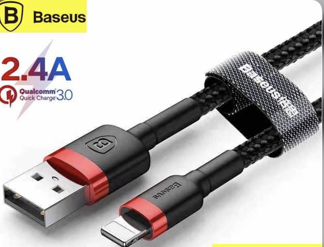 Baseus Cafule CALKLF-B19 Nylon Braided Lightning Cable for iPhone
