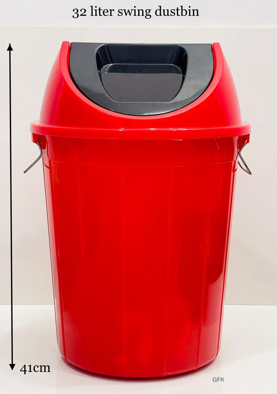 Large Size Plastic Swing DUSTBIN - 32 litter | Daraz.lk