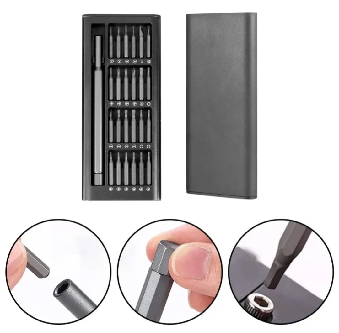 25 In 1 Precision Magnetic Screwdriver Hand Tool Professional Repair Tool Kit Multi Functional Multifunctional Tools Set Manual. 