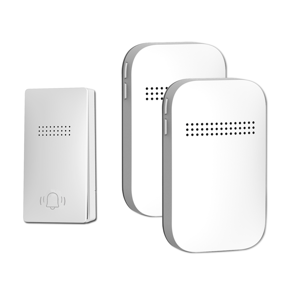 Wireless Outdoor Doorbell Waterproof No Battery Required Self-Powered Door Bell Sets Home Outdoor Kinetic Ring Chime Doorbell. 