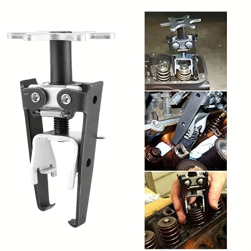 Overhead Valve Spring Compressor, Universal Automotive Engine Removal Repair Install Tool For Removing Valve Springs, Spring Ret. 
