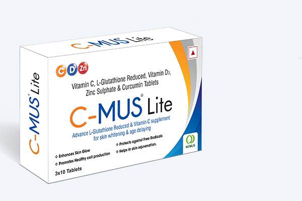 C-MUS lite Glutathione Tablets with Vitamin C
