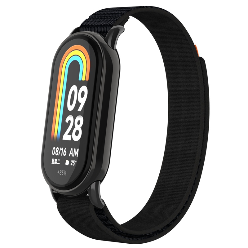 Nylon Strap for Xiaomi Mi Band 8 Wristband Metal Head Particles Replacement Bracelet Belt for Xiaomi Miband 8 Mi Band 8 Strap. 