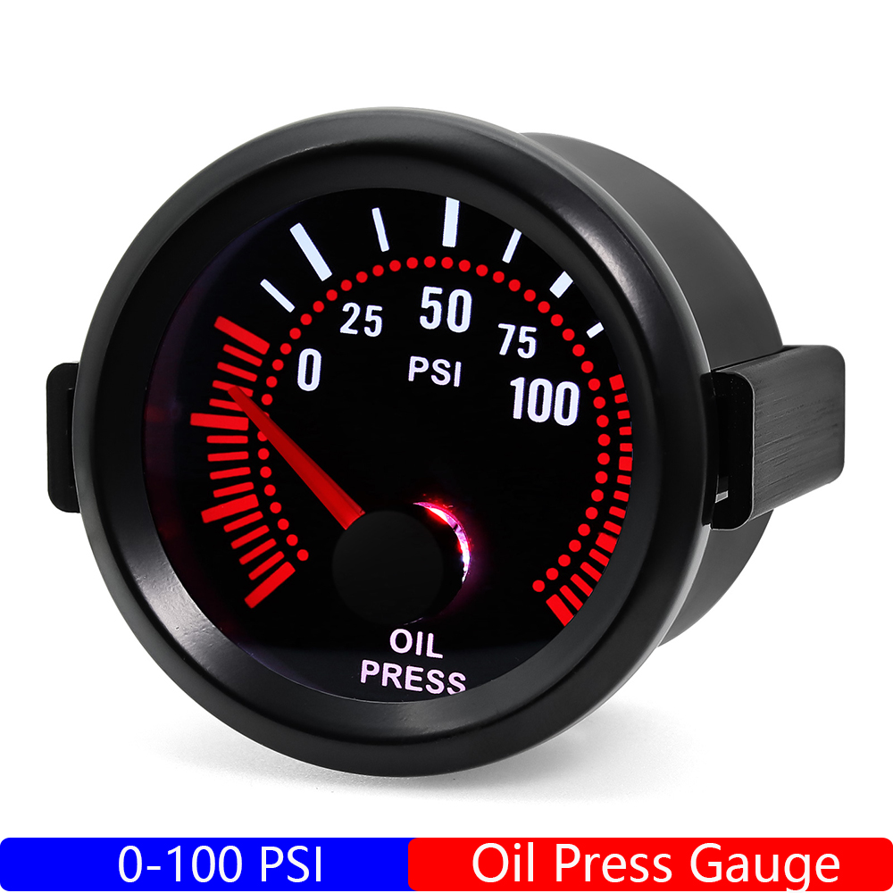 2" 52mm Car Auto Boost Tachometer Water Temp Oil Temp Oil - Foto 11