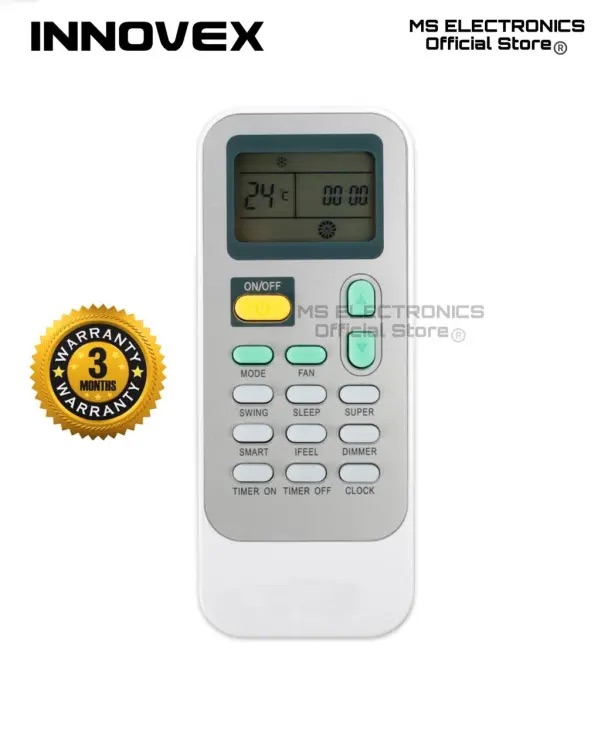 Innovex Ac Remote Controller | Daraz.lk