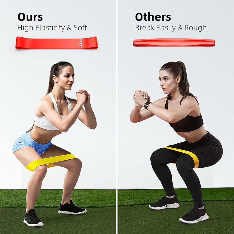 Different Resistance Bands Yoga Band Fitness Exercise Training Hip Tension Band Leg Squat Dance Elastic Loop Stretch Band. 
