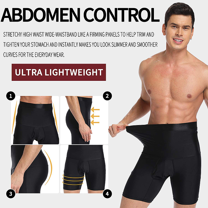 Mens Body Shaper Tummy Control Compression Shorts Belly Slimming Shapewear Abdomen Reducer Panties Fitness Boxer Pants Underwear. 