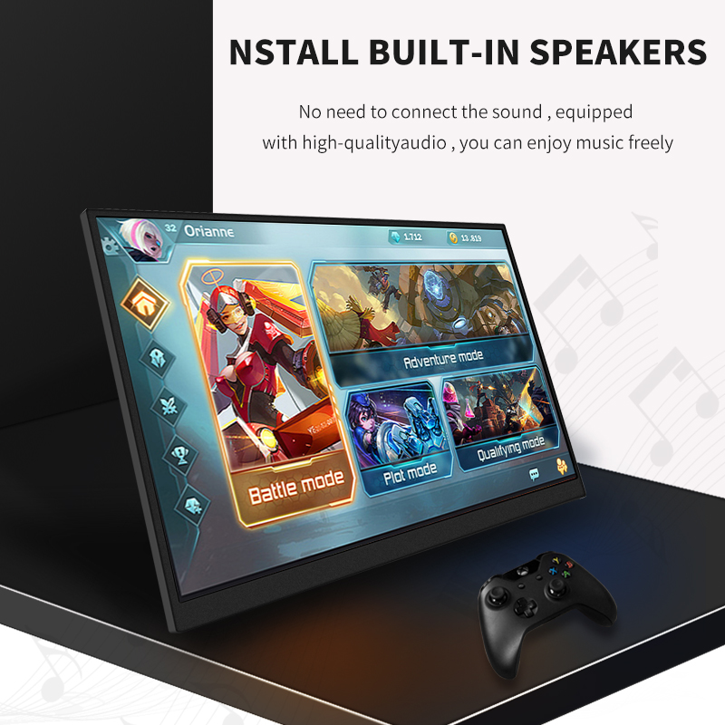 15.6 Inch Touch Screen Portable Monitor ADS-IPS 1920*1080P 300cd/m2 Extended Display for Laptop Second Screen XBox PS4/ 5 Switch. 