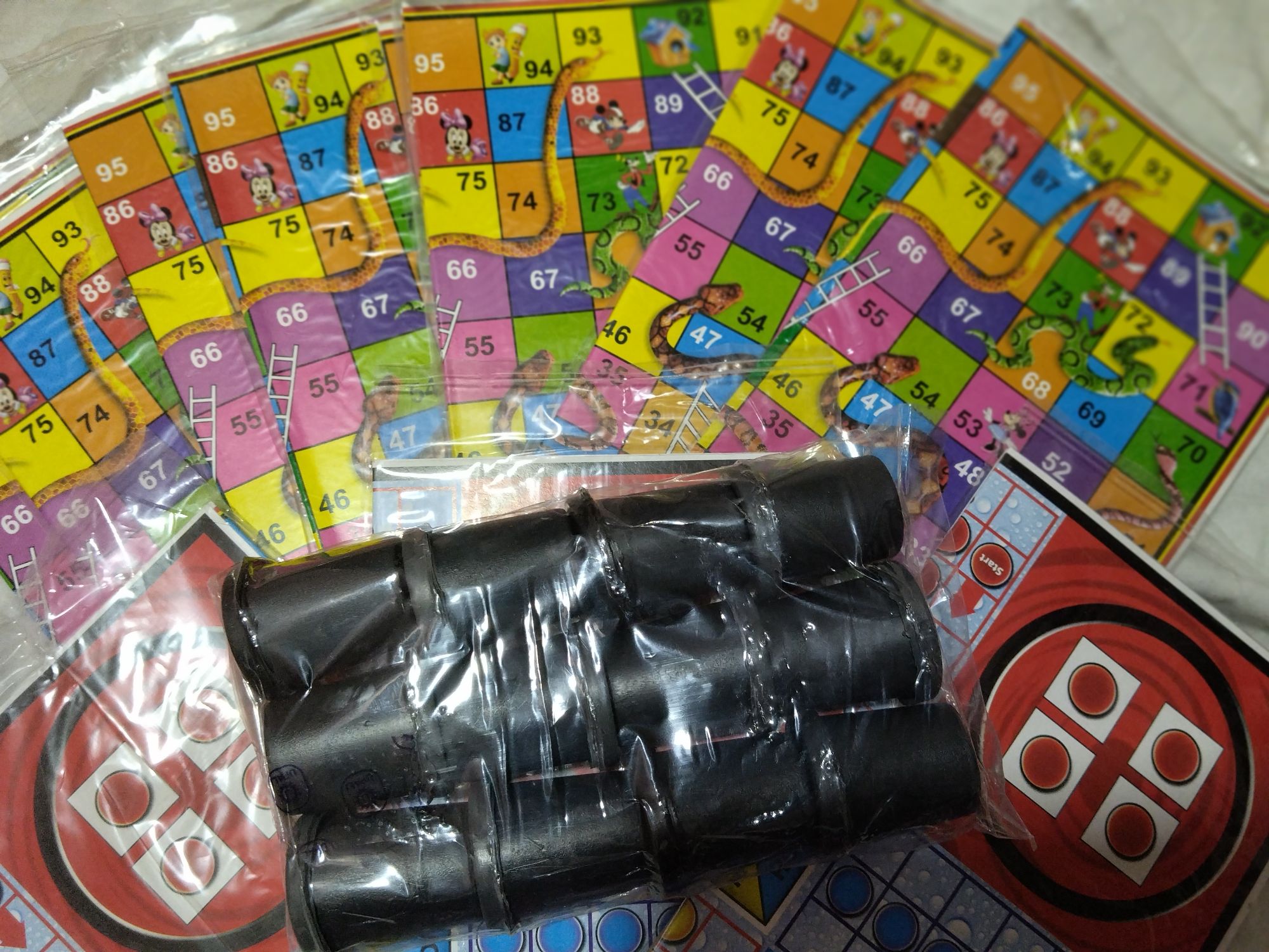 Snake and ladder board game