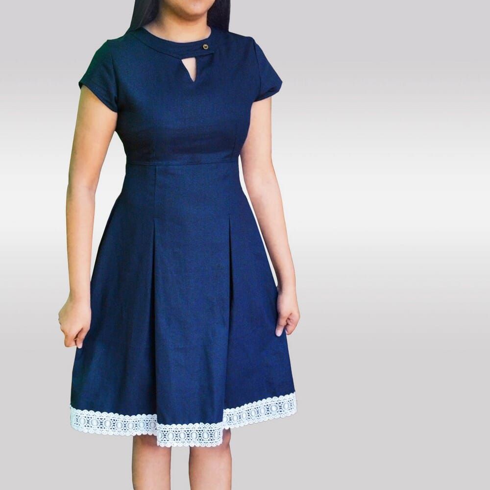 Modern sleeve frock design for girls