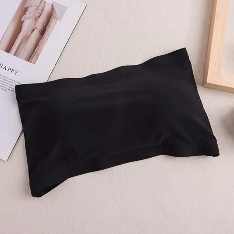 Seamless One-piece Tube Tops Women Removable Pads Intimates Basic Black/White/Skin Womens Strapless Bra Bandeau Sexy Lingerie. 