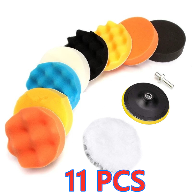 5/11/22/39 Pack Car Polishing Pad Kit 3 Inch Washable Polishing Pad Sponge Polishing Pad Reusable Wool Fiber Polishing Pad Car. 