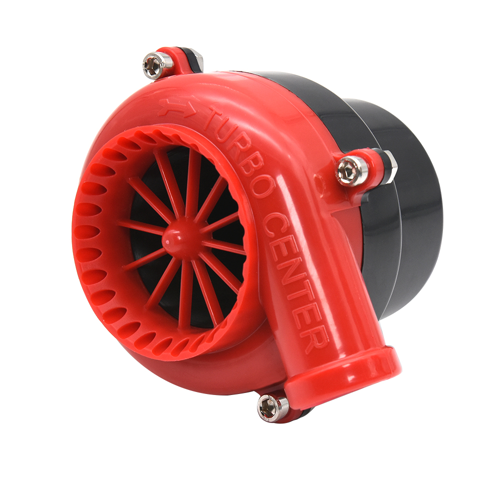 Universal Loud Horn Electronic Turbo Car Fake Dump Valve Turbo Blow Off Valve Sound Electric Turbo Blow Off Analog Sound BOV Red. 