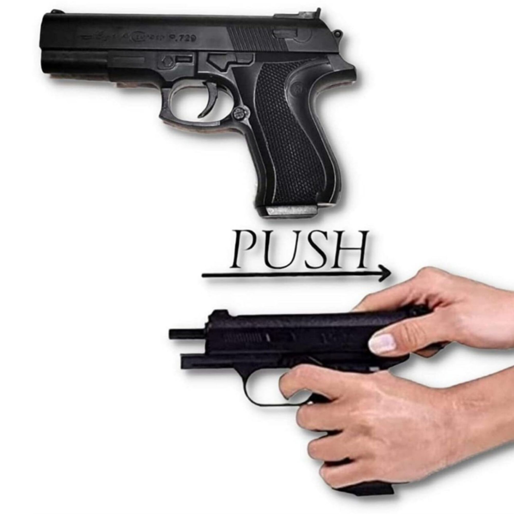 Desert Eagle Spring-Powered BB Toy Gun for Kids – Compact 6mm Plastic Bullet Blaster Pistol with Pull-Back Action | Realistic Toy Gun for Boys, Outdoor Shooting Games, Roleplay & Target Practice | Safe Non-Electric Toy for Ages 8+. 