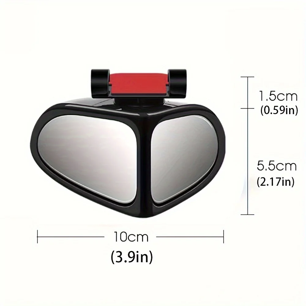 360 Degree Rotatable Side Car Blind Spot Convex Mirror Car Blind Spot Convex Mirror Rearview Parking Safety Auto Exterior Mirror. 