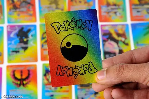 Pokemon 55 pcs Rainbow Plastic Card Pack. 