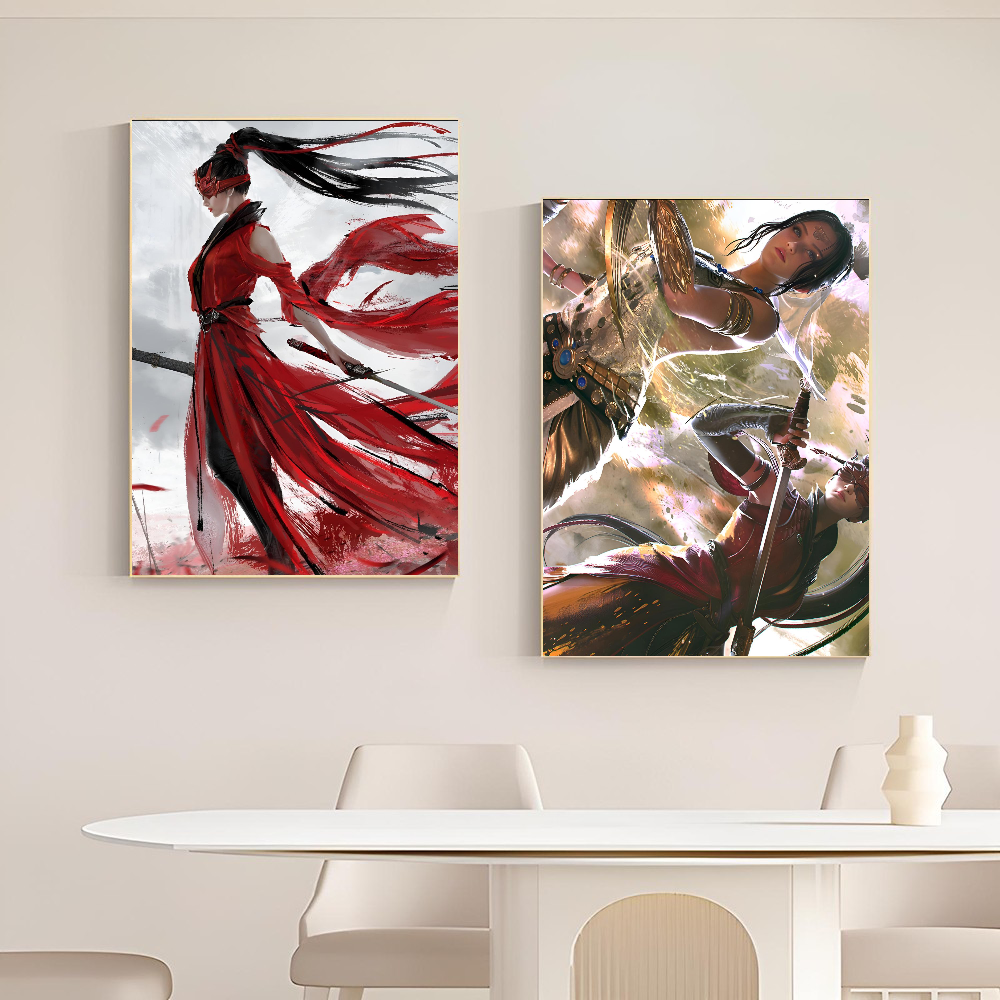 1pc Hot STEAM Geam Naraka Bladepoint Poster HD Posters Home Room Bar Cafe Decor Art Wall Painting Picture. 
