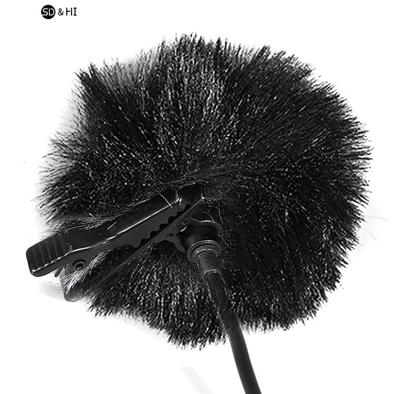 Universal Lapel Mic Furry Windscreen Fur Windshield Wind Muff Soft Comfortable Lapel Lavalier Microphones Cover. 
