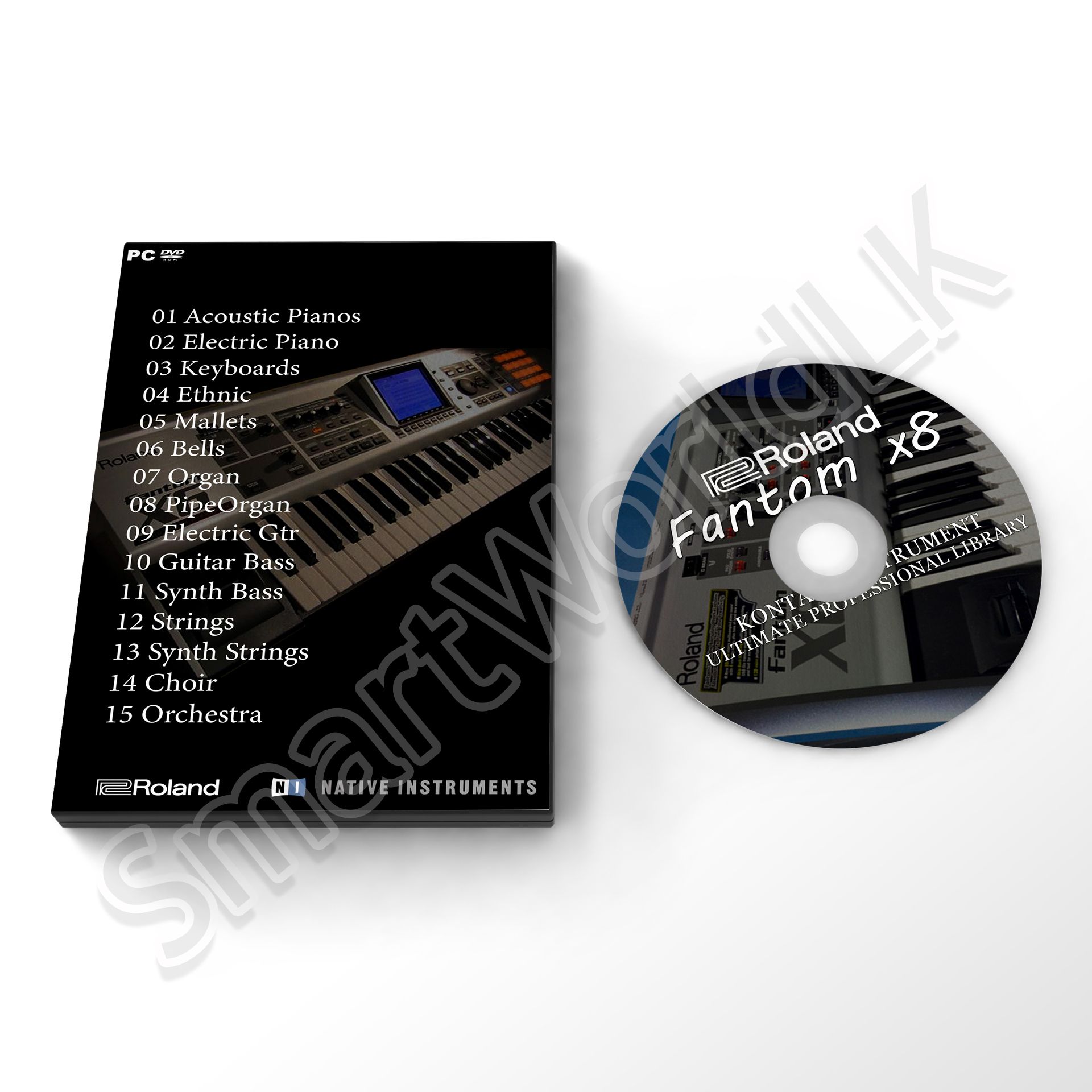 Roland Fantom X8 Workstation Keyboard Kontakt Library. 