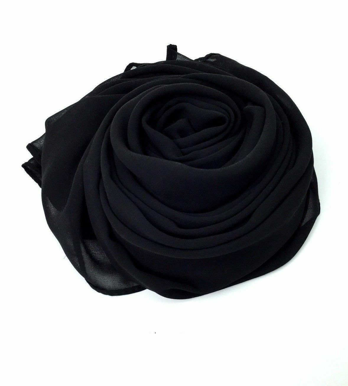 Black Chiffon shawl, Georgette shawl, Chiffon Hijab, Chiffon shawl, wrapping shawl, chiffon scarf, Party wears, Wedding shawl