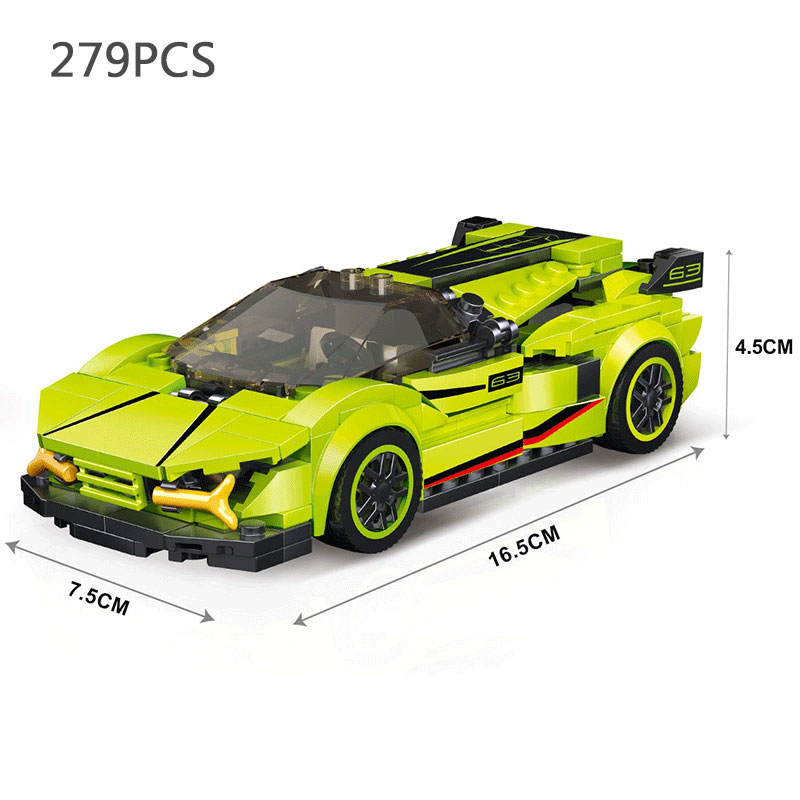 Speed Racing Car 9916 City Speed Champion Technical Car Sports Racing Car Vehicle Racer Moc ...