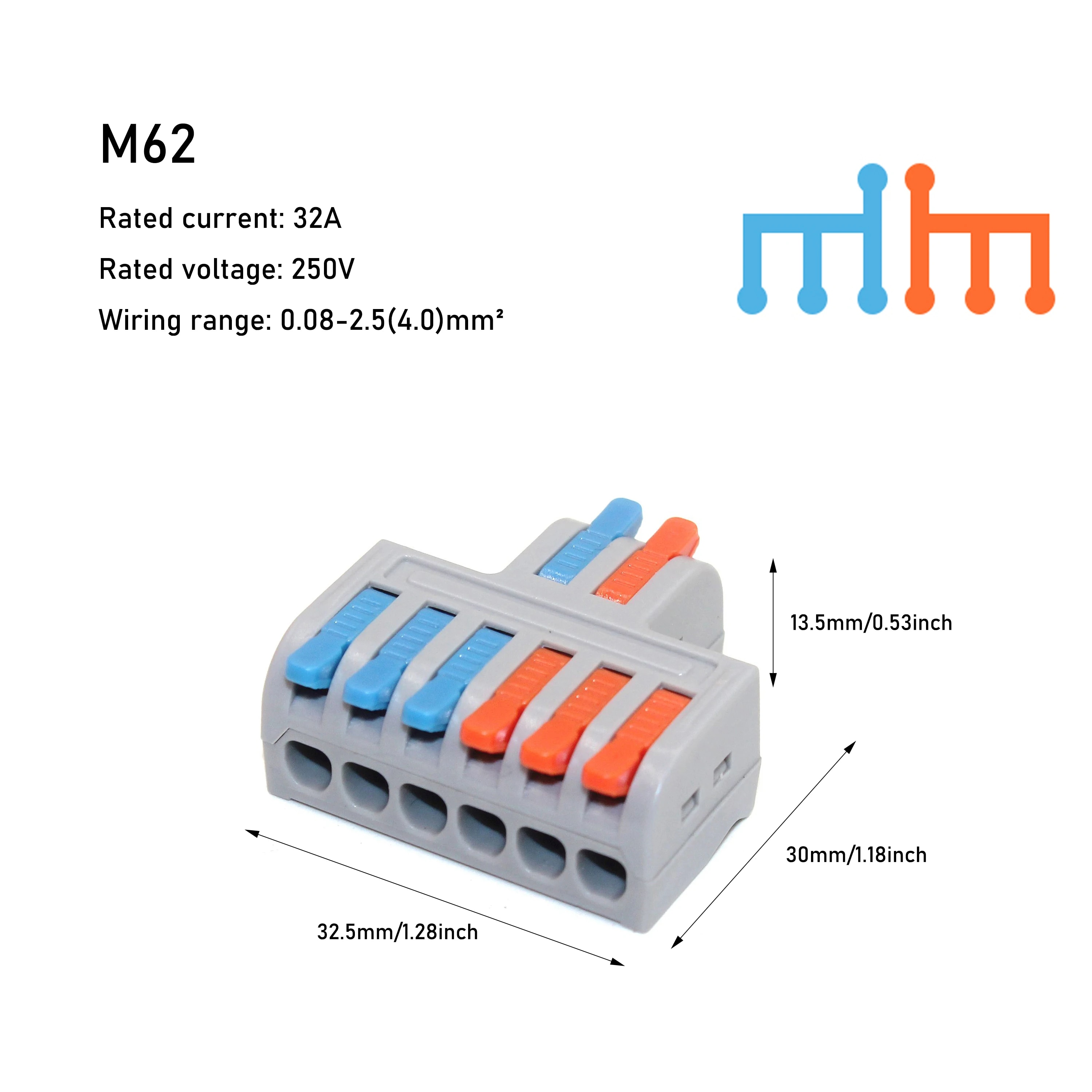 10PCS Mini Fast Wiring Cable Connectors Universal Compact Splitter ...