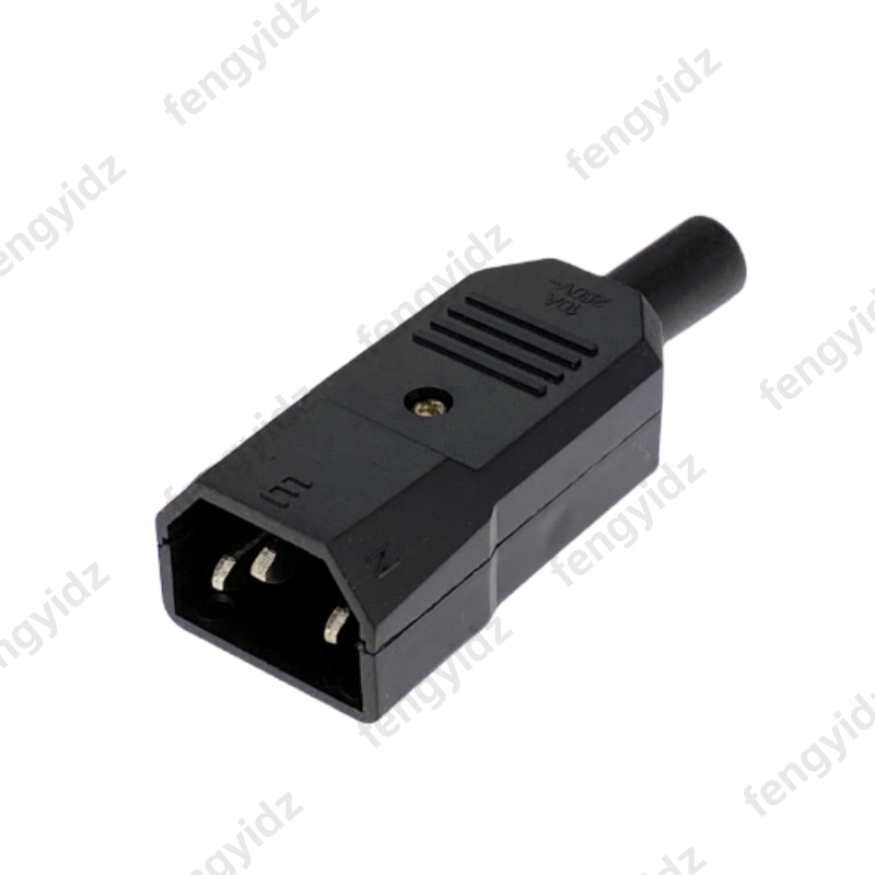 IEC320 C14 C13 Electrical AC Socket 3 Female Male Inlet Plug Connector ...