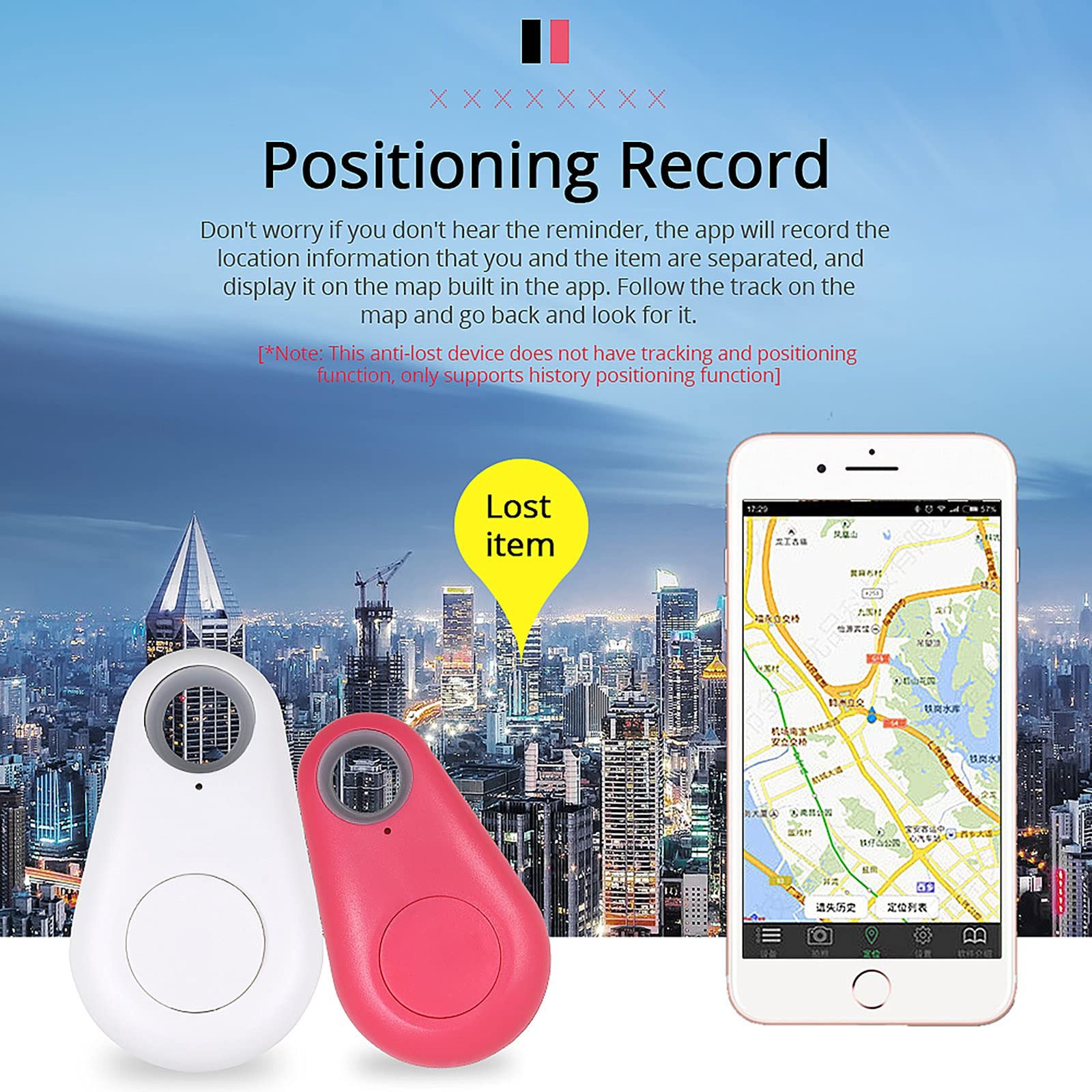 Smart Gps Tracker Key Finder Locator Bluetooth-Compatible Anti Lost Alarm Sensor Device For Kids Car Wallet Pets Cats Luggage. 