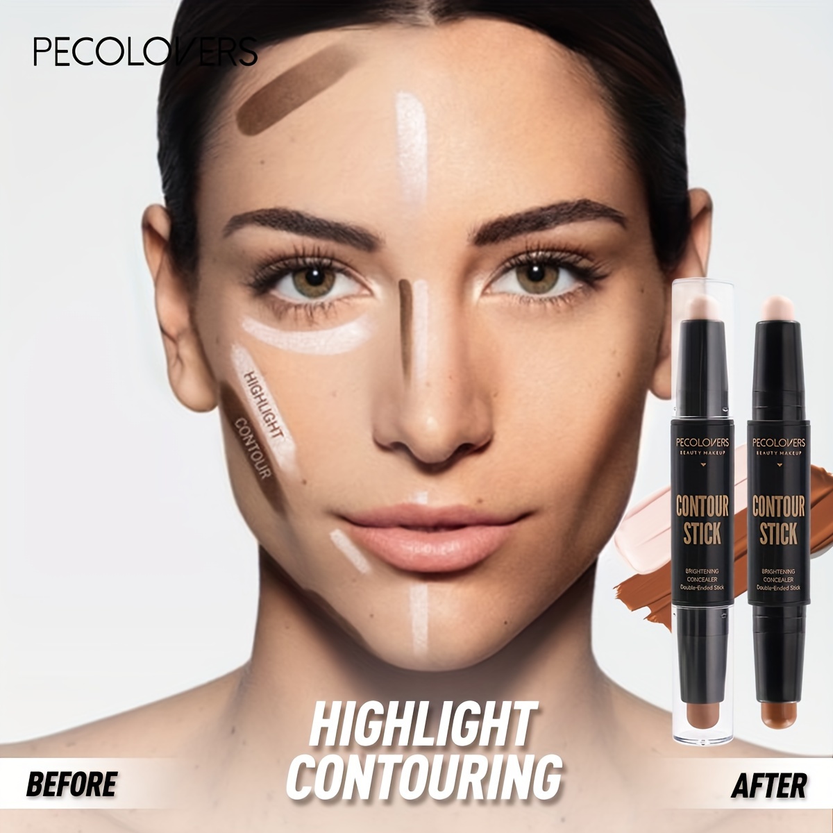 Face Concealer Contouring For Face Bronzer Beauty Contour Makeup Base Foundation Cream For Women's Cosmetics New. 