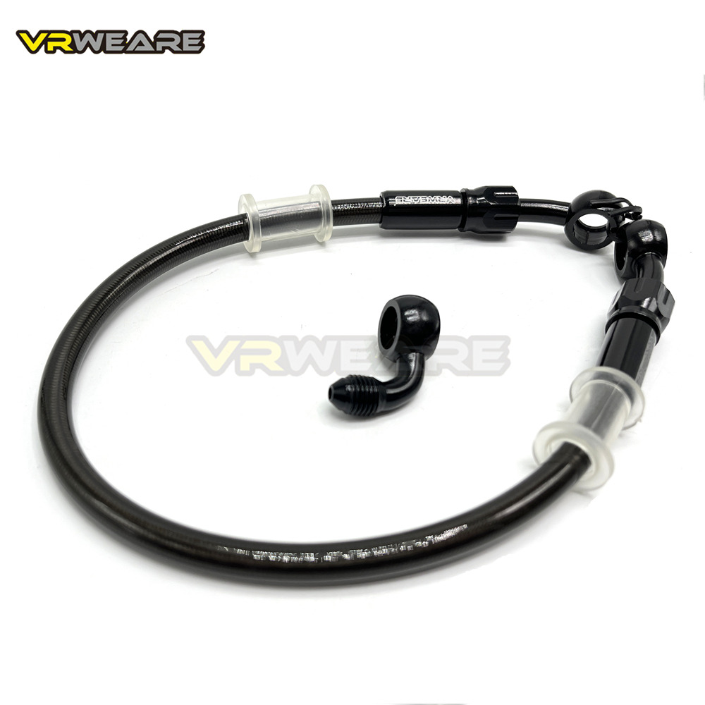 Motorcycle Brake Hose Stainless Steel Braided Brake Line with 360 Degree Rotatable banjo Fit for ATV Pit Dirt Street Racing Bike. 