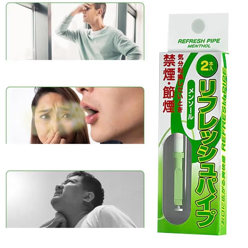 Smokeless Air Inhaler Stop Vaping Aid Non-Electric Inhaler Safe and Healthy Vaping Cessation Aid for Men Cars Trains Travel. 