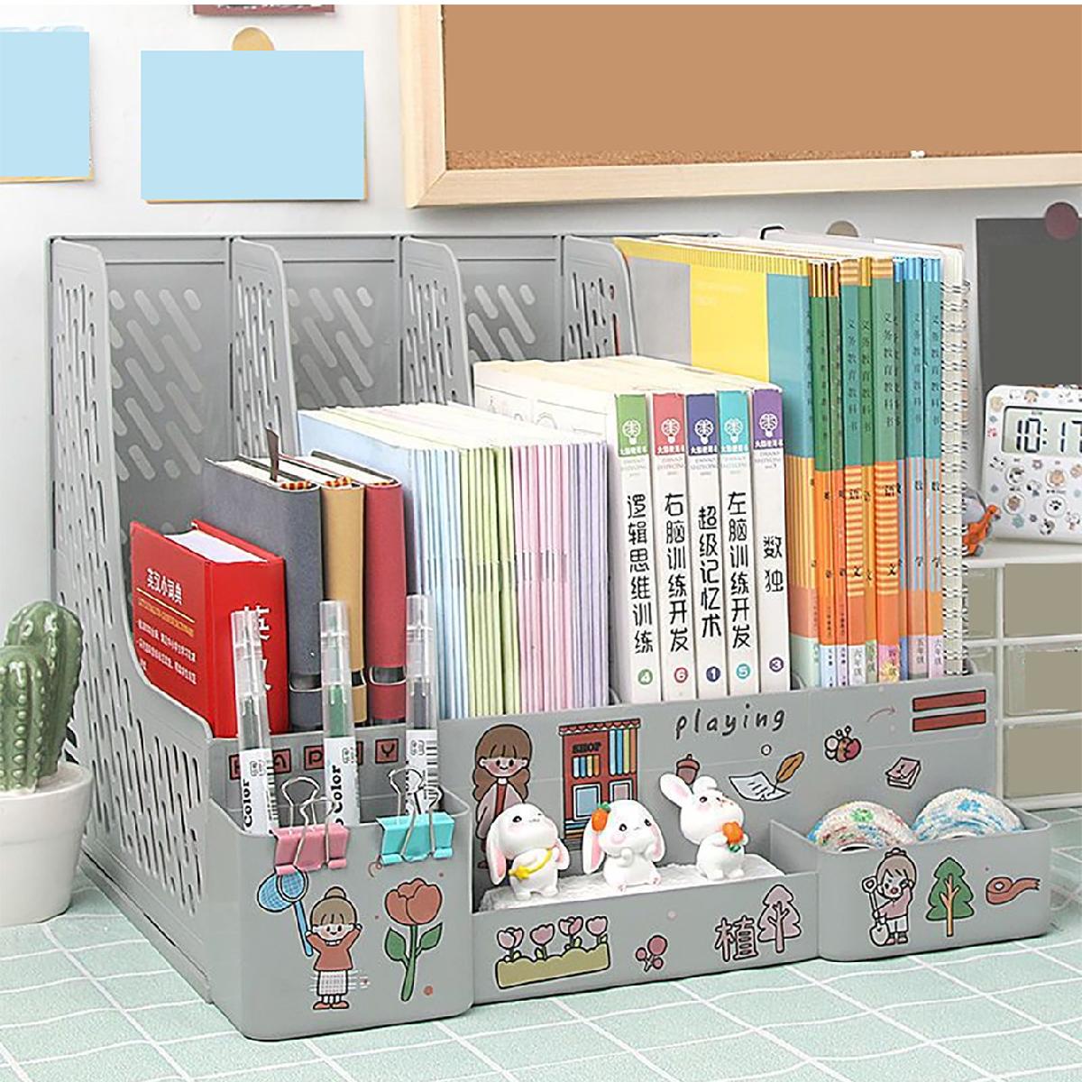 Multi-color file rack folder storage box desktop file box multi ...