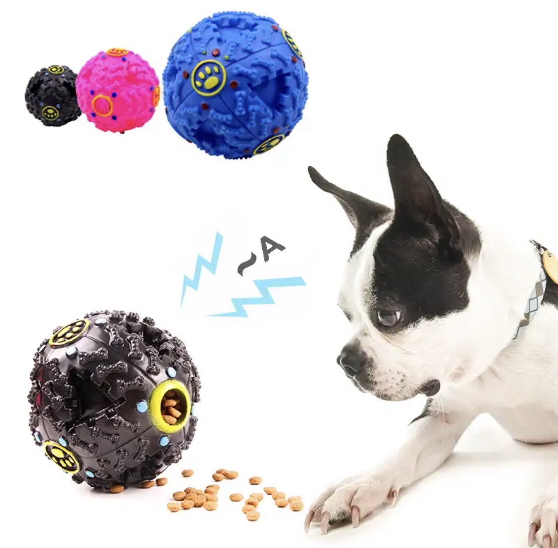 Pet Puppy Fetch Large 14 cm Ball Squeaky Toy Treats and Chews Store Food Dog Supplies Toys. 