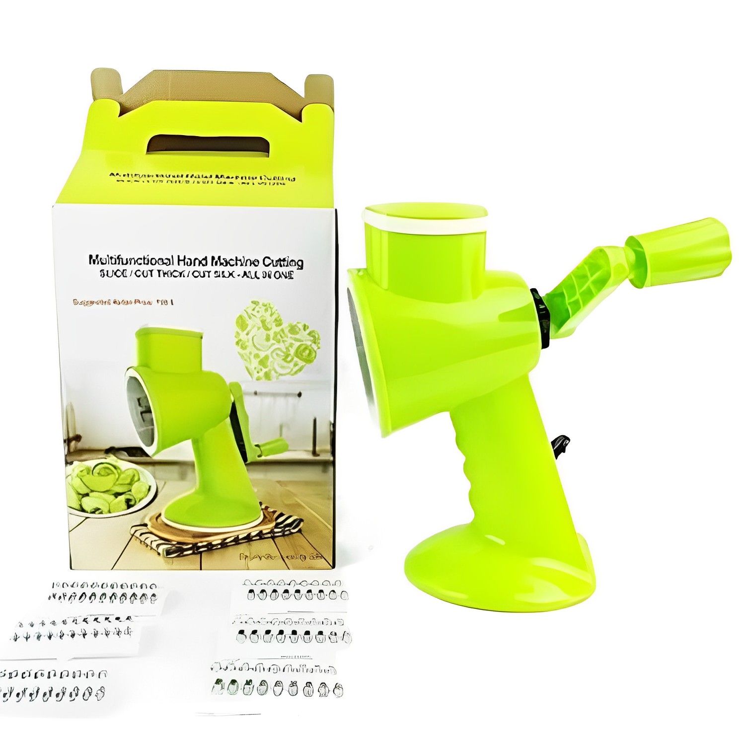 Spot Spiral Slicer Drum Shredder Fast Fruit Cutting Machine Manual Safe Vegetable Shredder