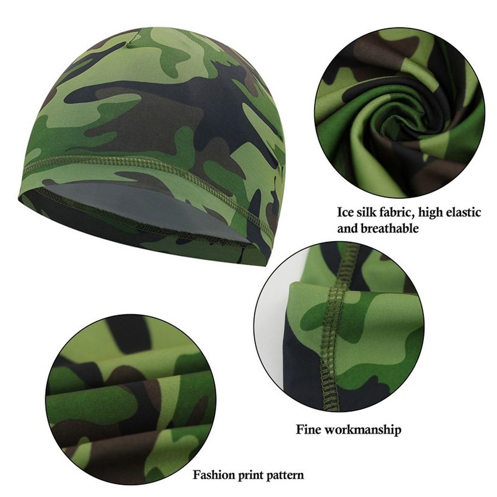 1PC Summer Cooling Skull Caps Helmet Liner Anti-UV Anti-Sweat Wicking Cycling Running Motorcycle & Riding Under Hard Hat Liner. 
