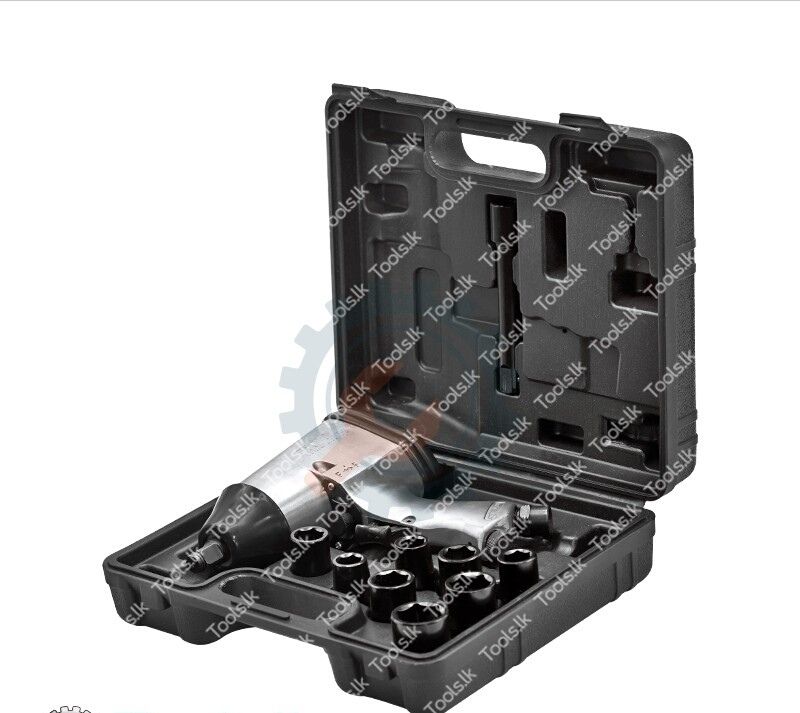 Pneumatic Impact Wrench 1/2" With Sockets Kit 10pcs