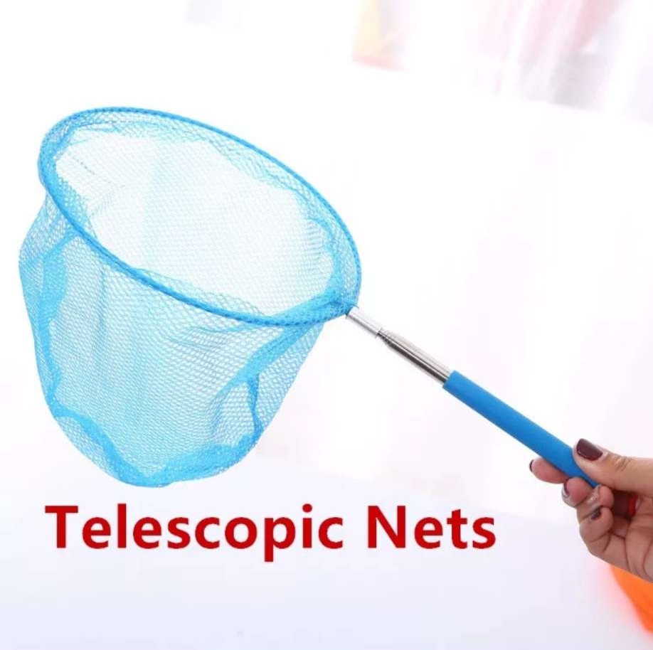 Fishing Net Summer Outdoor Catch Toy Retractable Stainless Steel Net  Children's Fishing Net Insect Net Butterfly Net