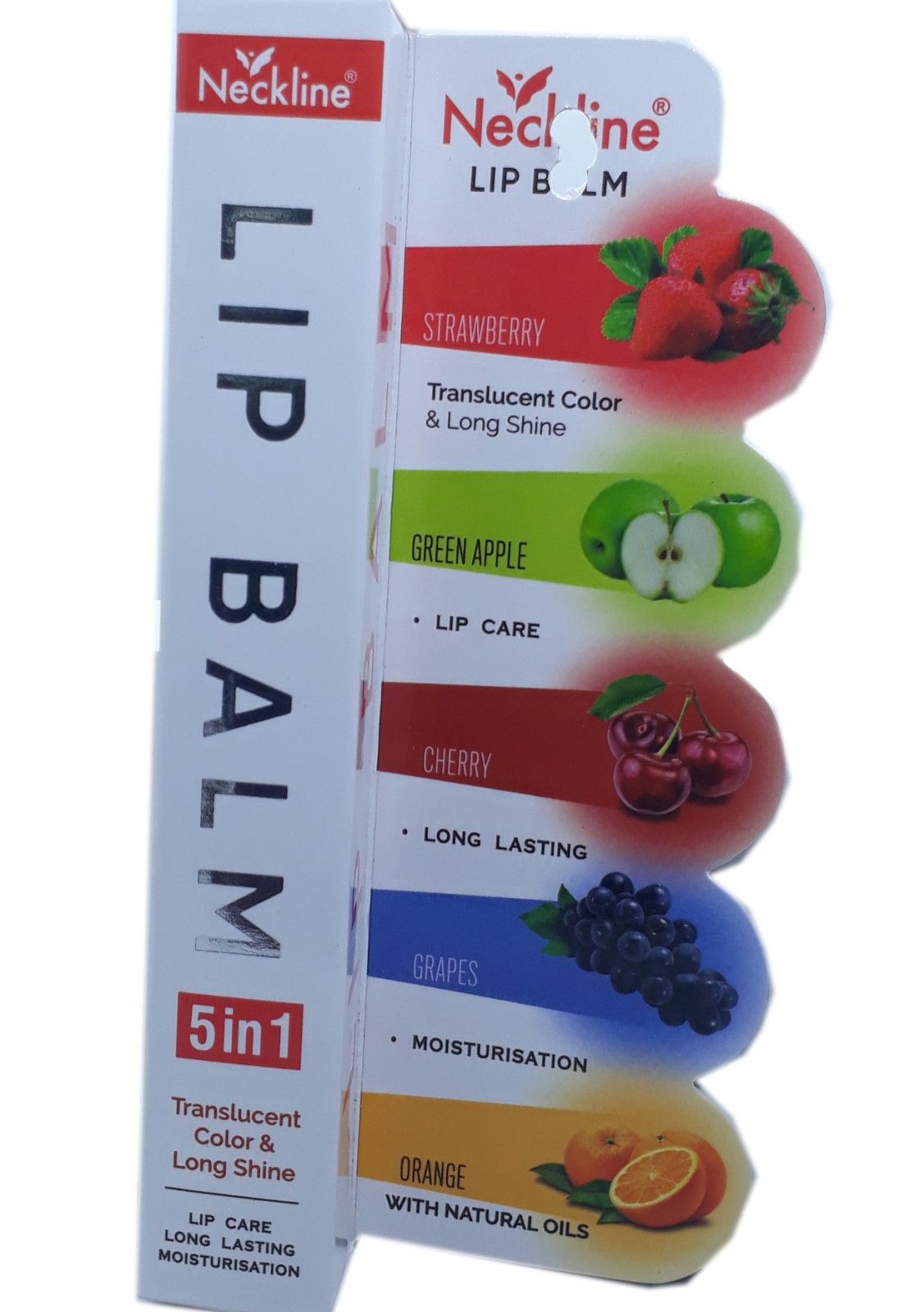 Neckline Fruit Moisturizing 5 In 1 Lipbalm. 