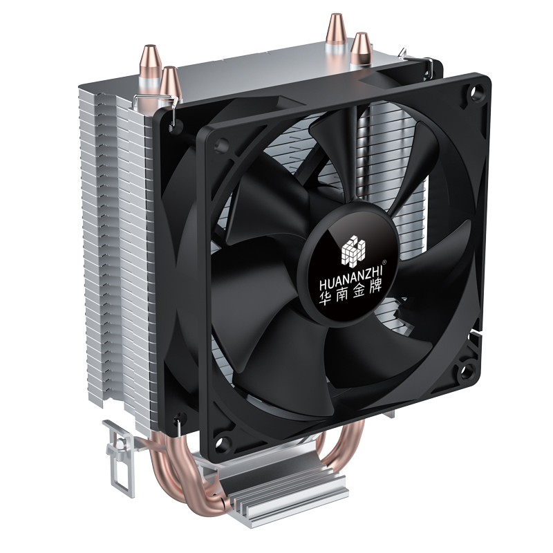 HUANANZHI 2 Heatpipes CPU Cooler 3PIN Quiet Fan Air-cooled Radiator For ...