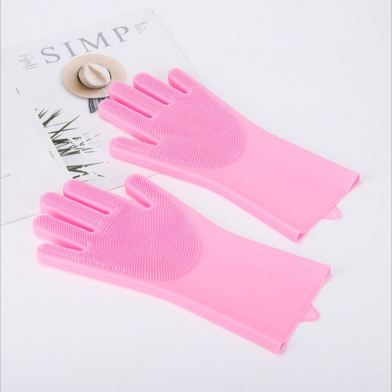 Magic Silicone Body Pet Bathing Gloves for Animal Perfect Bathe Shampoo Dog &Cat Brush Gloves. 