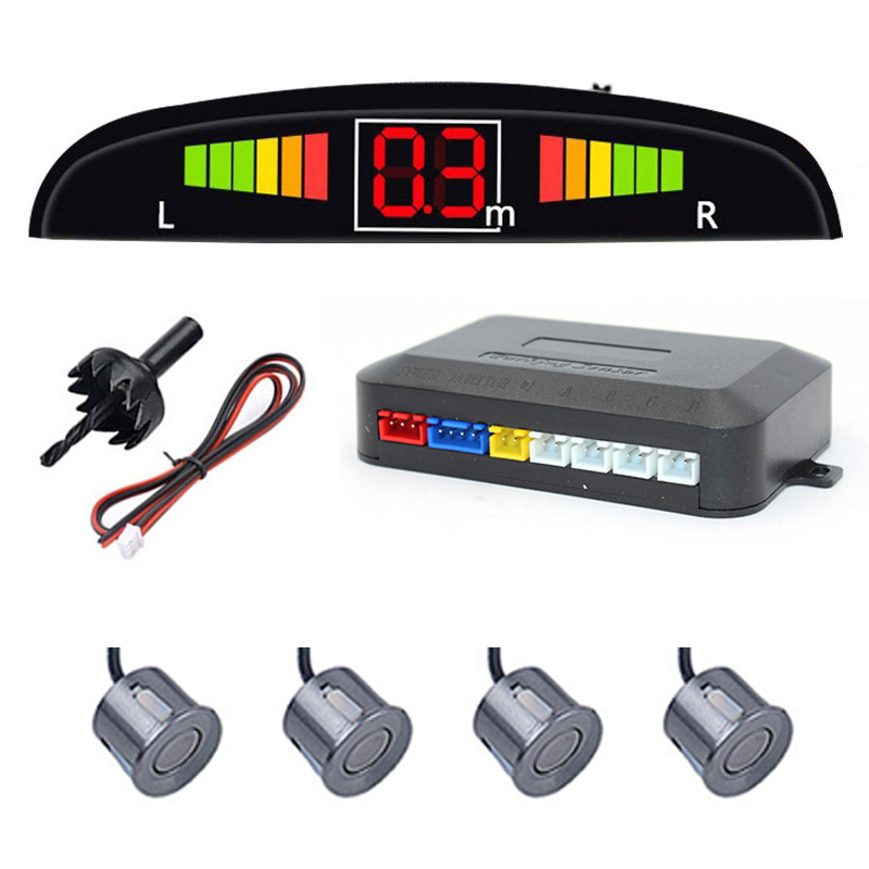 Car LED Digital screen Parking Sensor Kit Backlight Display with Switch ...