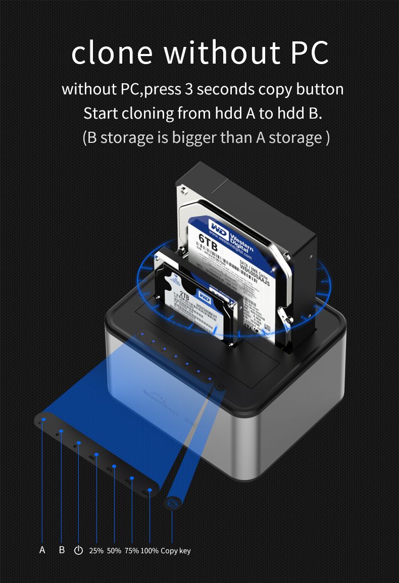 Hard Disk Docking Station USB 3.0. 