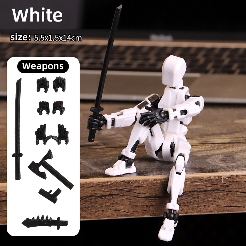 Multi-Jointed Movable Shapeshift Robot 3D Printed Mannequin Dummy 13 Action Figures Toys Kids Adults Parent-children Games gifts. 