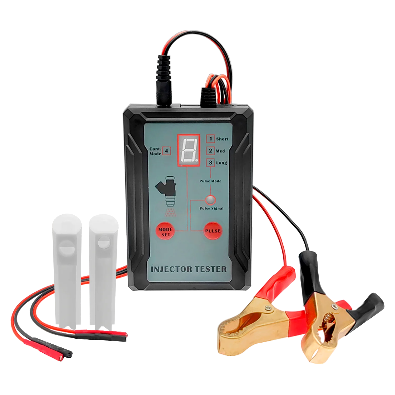 Upgraded Fuel Injector Tester & DIY Cleaning Tool - Test Two Injectors Simultaneously 8 Pulse Power Drive Modefuel Injector Test. 