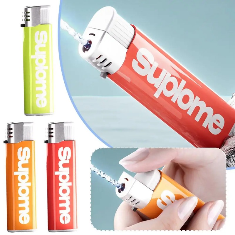 Performances Portable Lighters Water Treat Prank Lighter Spoofing Toys Realistic Funny Lighter Water Kids Toy. 