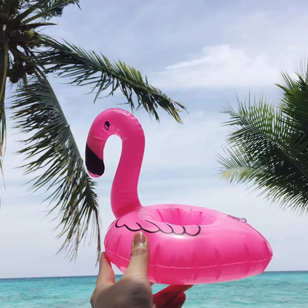 Float Inflatable Drink Cup Holder Pvc Inflatable Water Coaster Pool Toys Beach Inflatables Summer Holiday Product. 
